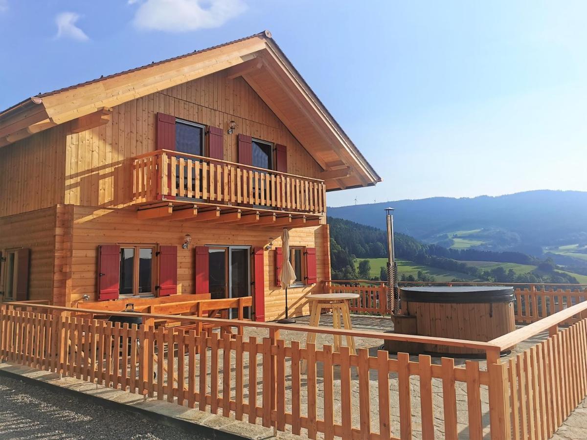 Chalet mit Sauna, Hot Pot und Kamin, ruhige Lage am Waldrand Pöllauberg Extérieur photo