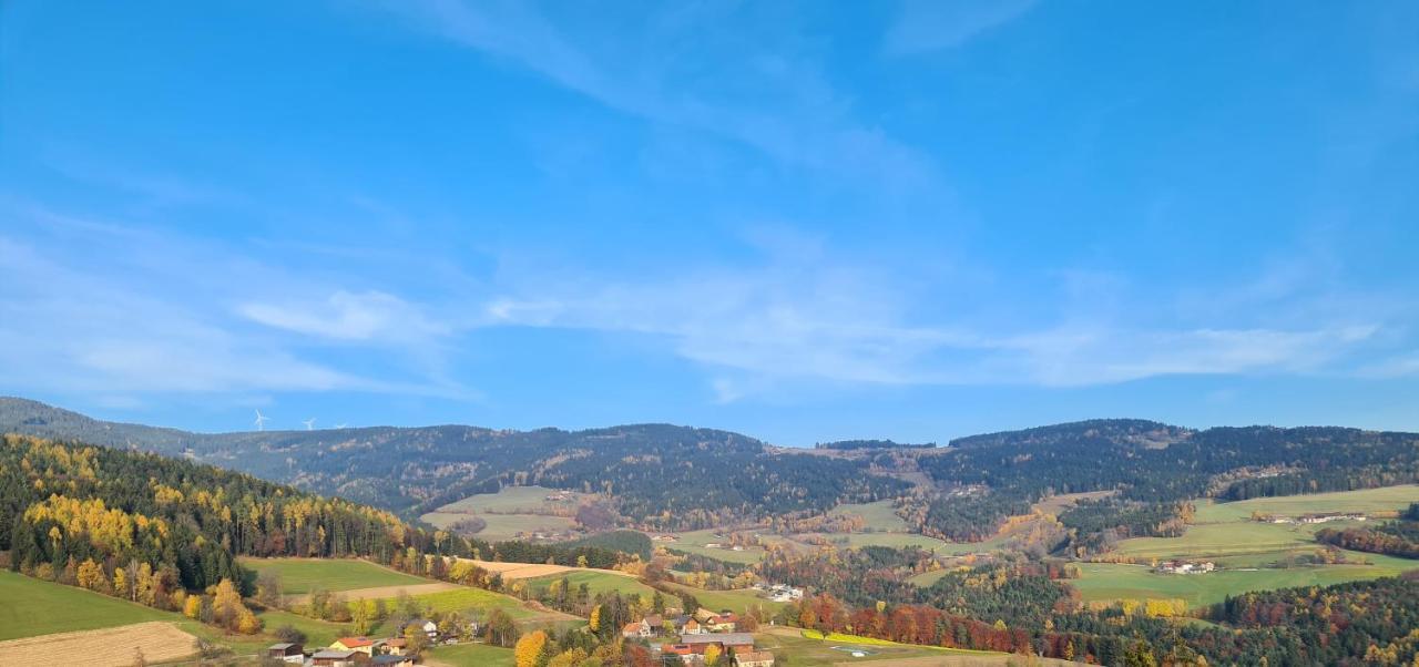Chalet mit Sauna, Hot Pot und Kamin, ruhige Lage am Waldrand Pöllauberg Extérieur photo