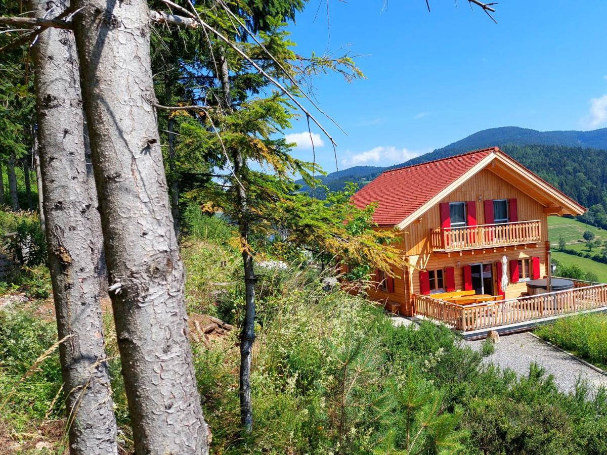 Chalet mit Sauna, Hot Pot und Kamin, ruhige Lage am Waldrand Pöllauberg Extérieur photo